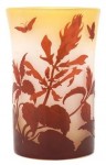 Galle Vase with Butterflies Design