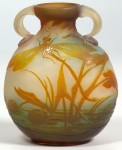 Galle Vase with Dragonflies Design