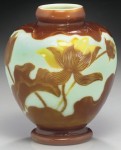 Galle Vase with Lotus Design