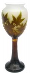 Galle Vase with Maple Design