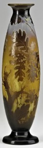 Galle Vase with Oak Design