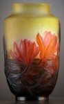 Galle Vase with Peony Design